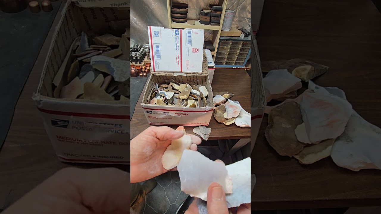 #flintknapping #unboxing video Coral from Gulfcoastknapping Jake