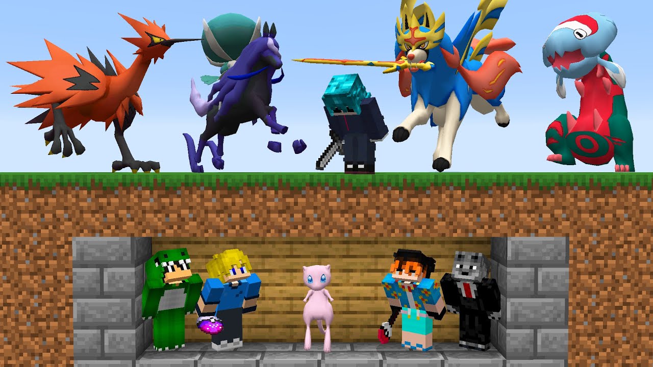 Minecraft Pixelmon Manhunt mas EU sou o CAÇADOR (5 Speedrunners VS 1 Caçador)