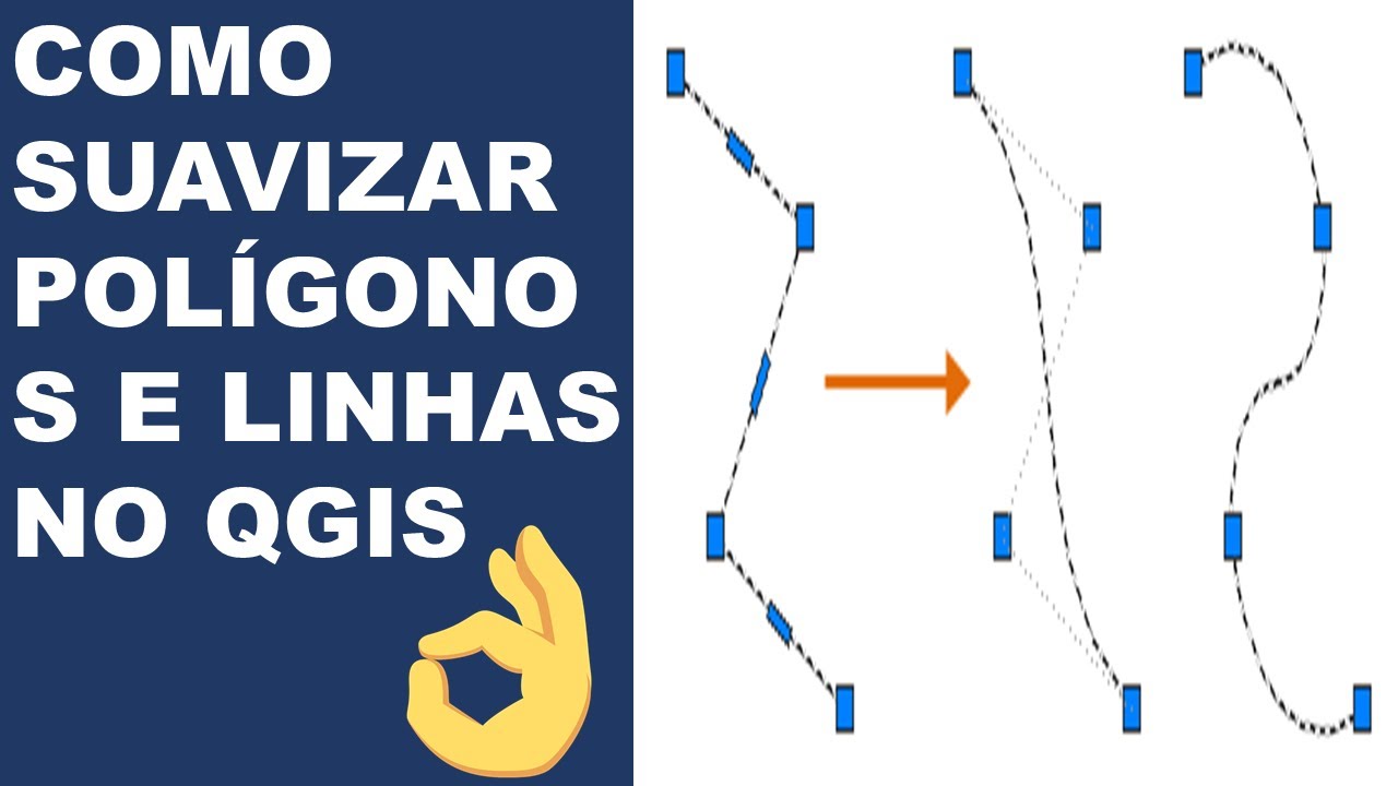 Como suavizar POLÍGONOS e LINHAS no QGIS