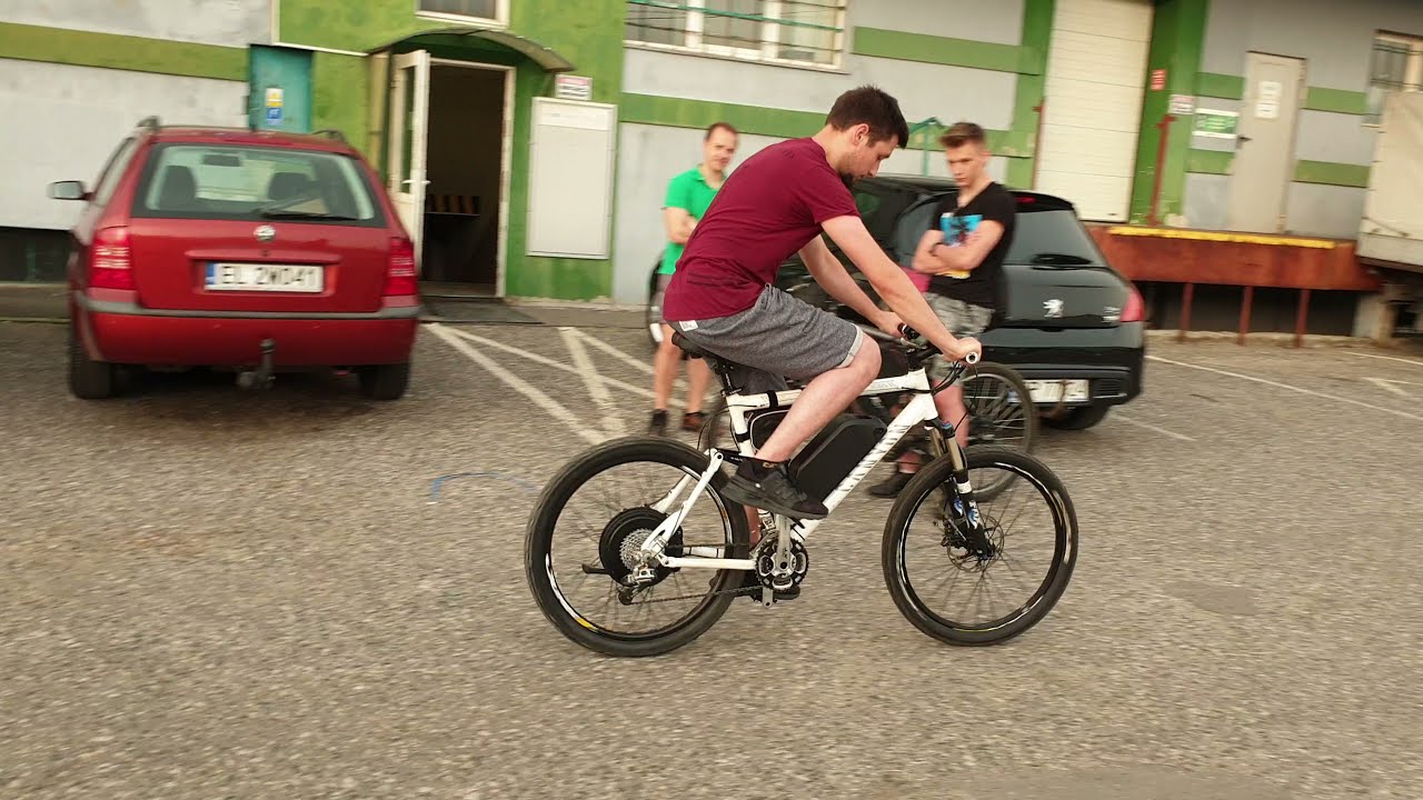 Canyon konwersja fulla na elektryczny mxus xf40-30h mgvolt Swift 6t + bidon 48v 24.5Ah 50km/h