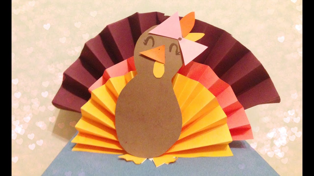 DIY 3D Paper Turkey