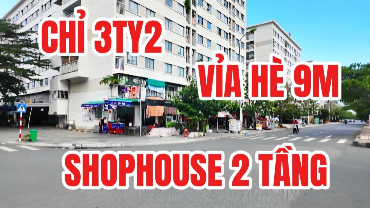 Chỉ 3ty2 Căn Shophose 2 tầng Vừa ở và Kinh Doanh đường rộng 20m Vỉa hè 9m tại Phước Long Nha Trang