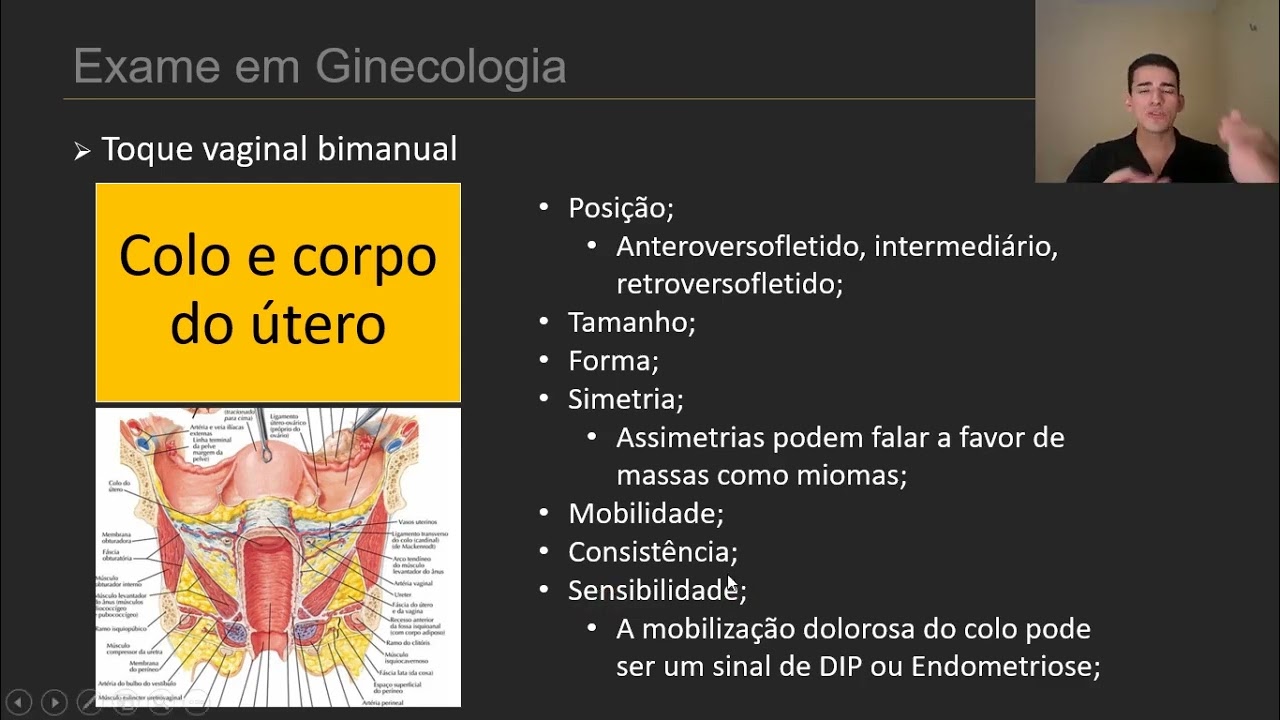 Exame físico em Ginecologia - Toque vaginal bimanual