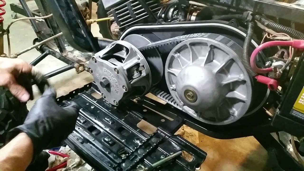 How to Remove Clutch Polaris Trail Blazer Trailblazer 250 2-stroke two stroke atv quad more here