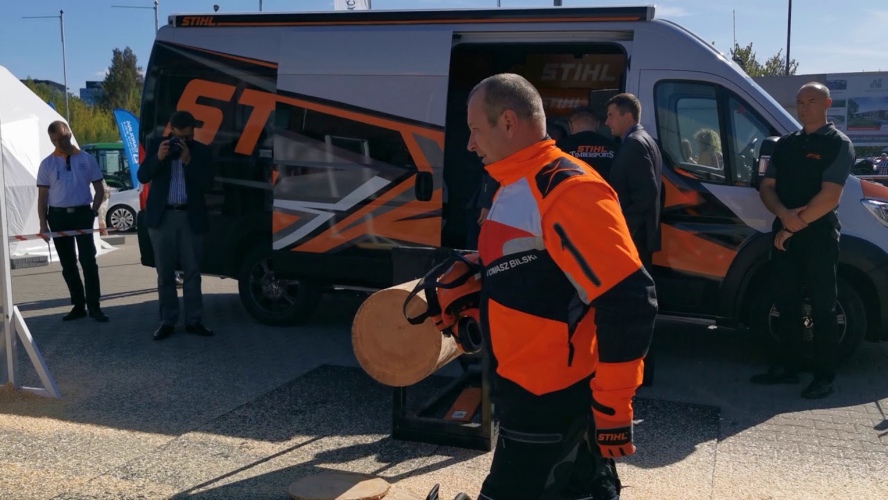 Agro Tube  - Nową pilarkę Stihl testuje Mistrz Polski Drwali Tomasz Bilski