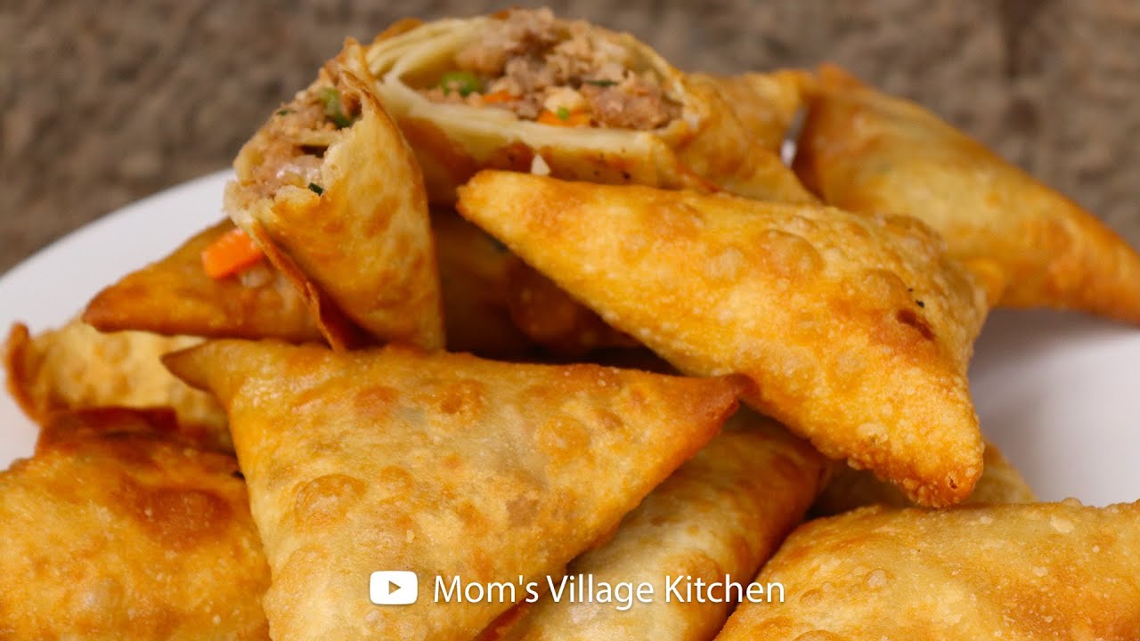 How To Make Beef Sumbusa • Meat Samosa Recipe • Ugandan Snacks. - Mom's Village Kitchen