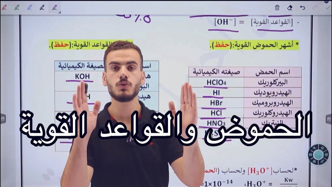 كيمياء التوجيهي 2005 | محاليل الحموض والقواعد القوية | د.أحمد سلامة