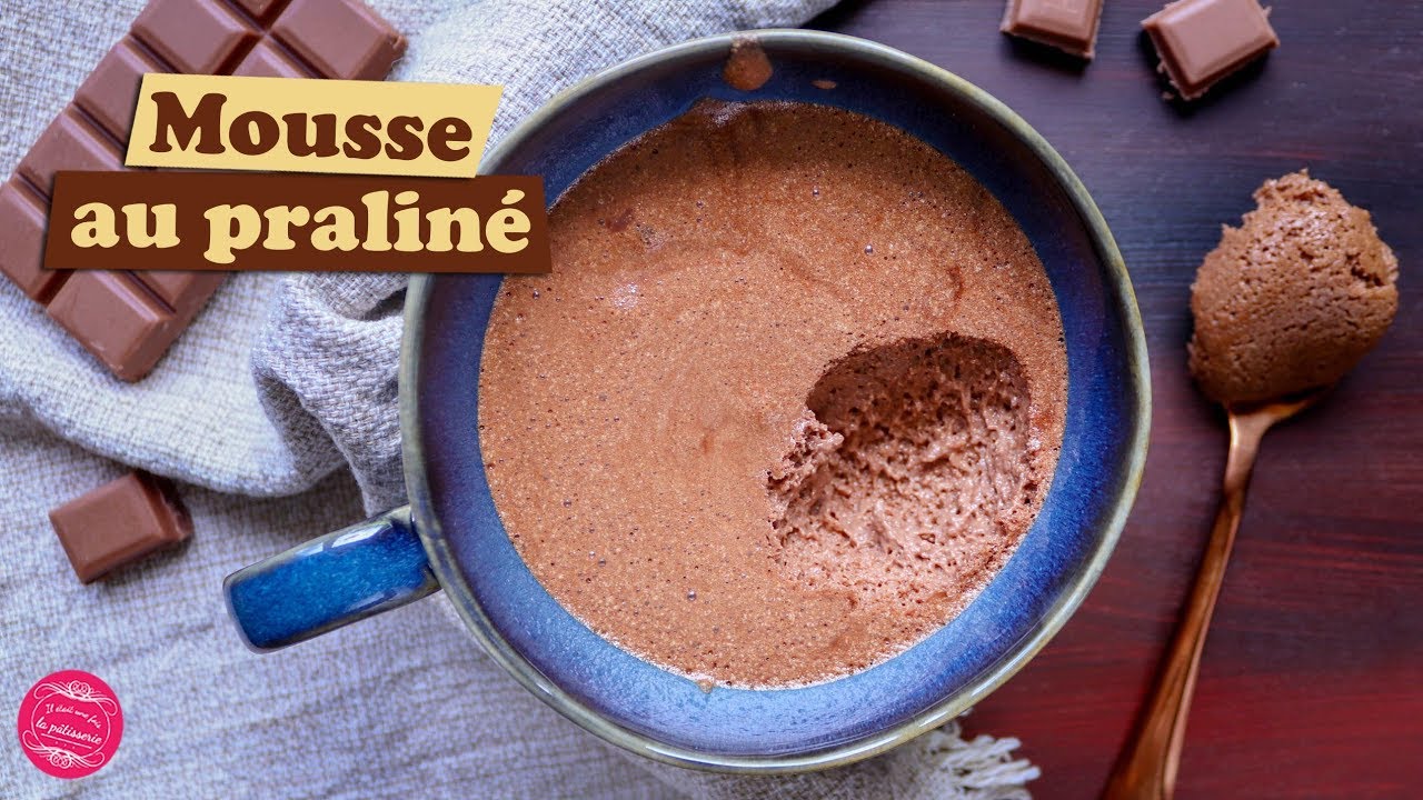 🌰 MOUSSE CHOCOLAT PRALINÉ FACILE et RAPIDE 🌰
