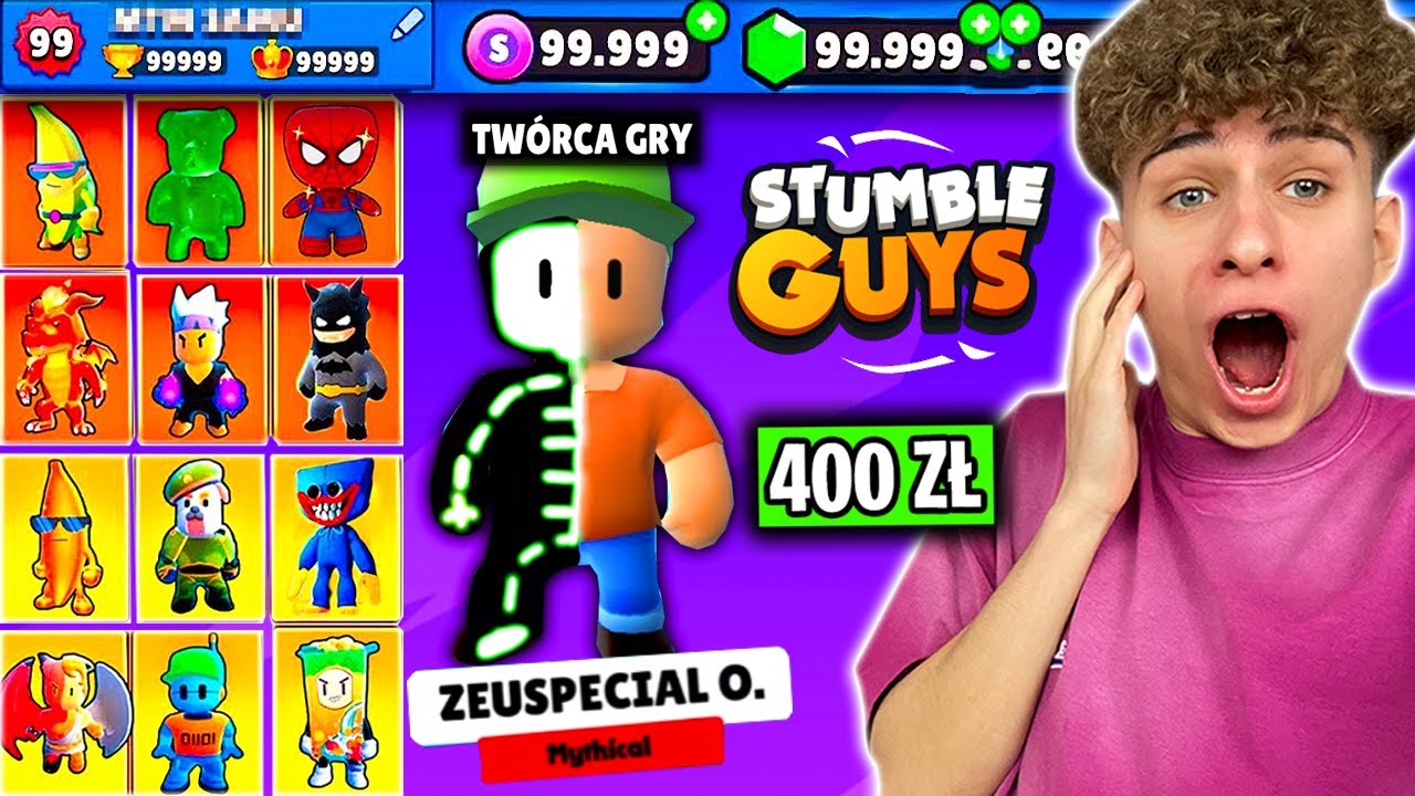 KUPIŁEM KONTO od TWÓRCY GRY za 400 ZŁ w STUMBLE GUYS i NIE UWIERZYSZ co na nim BYŁO...🥵