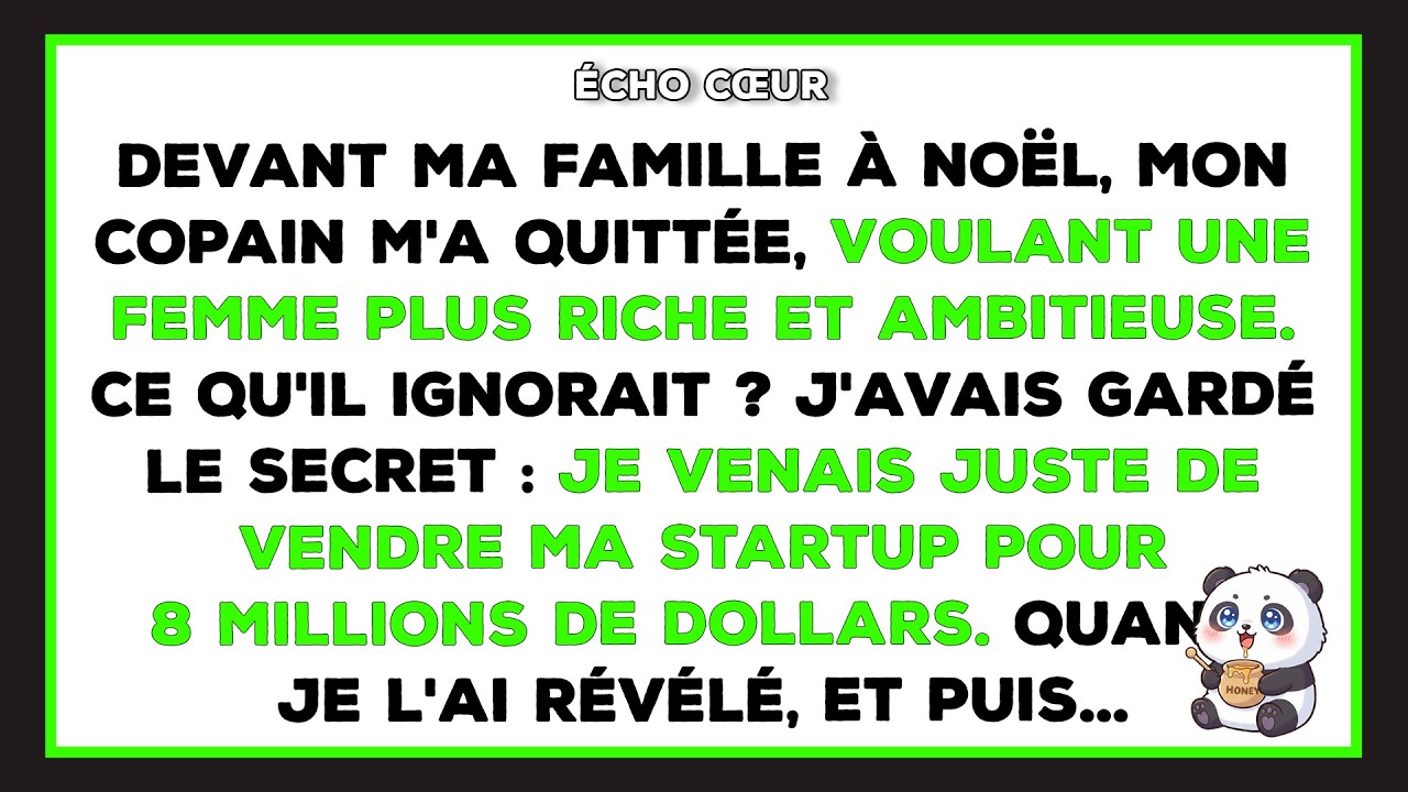 À Noël, mon copain a dit : 