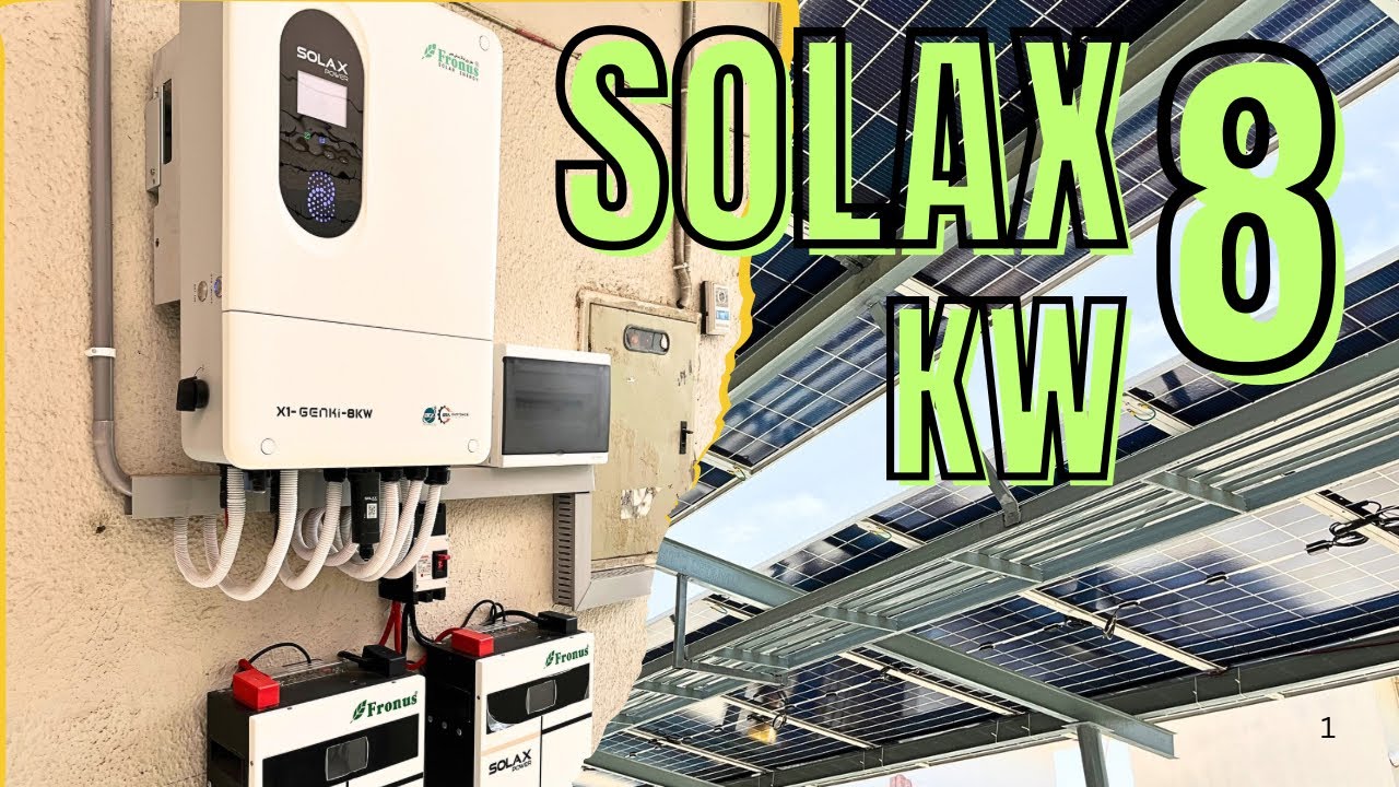SOLAX 8KW TESTING WITH SOLAX LITHIUM BATTERY SETTING