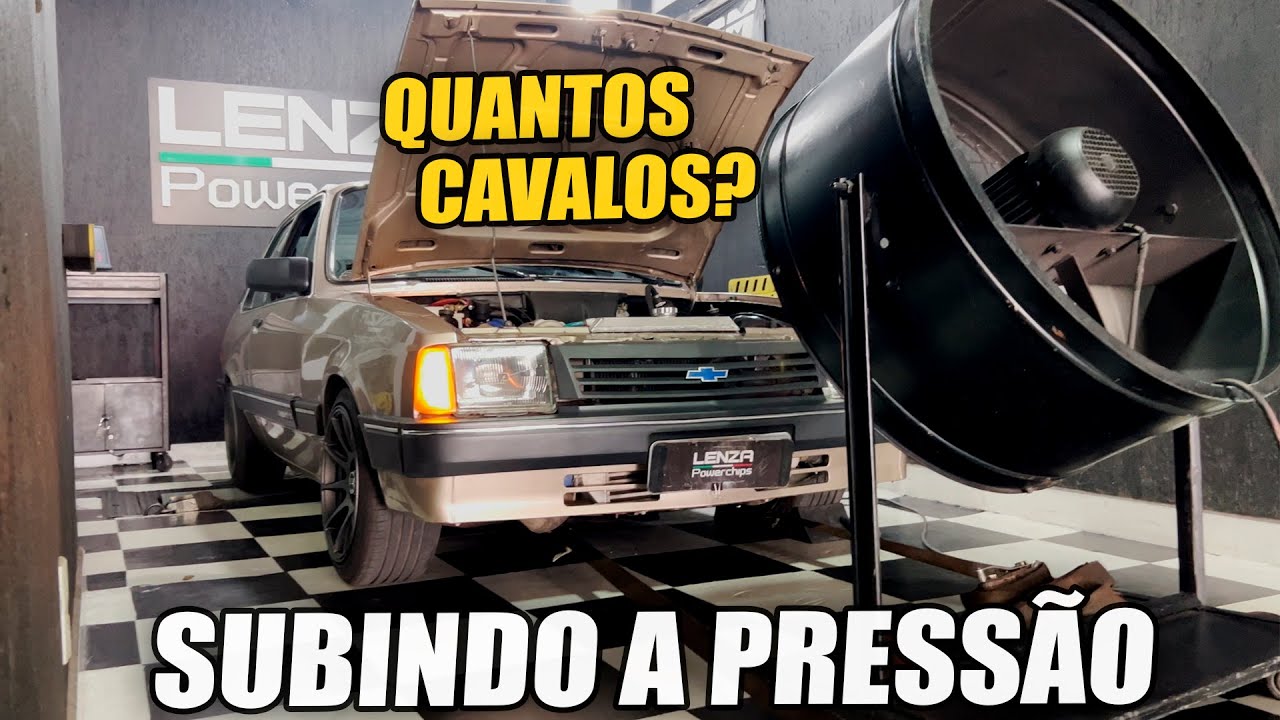 Medi o Chevette no Dinamômetro e AUMENTEI A PRESSÃO!