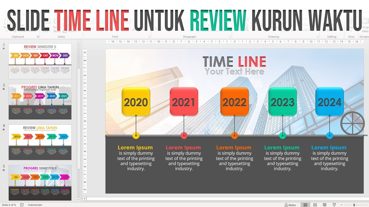 Cara Membuat PPT Menarik untuk Time Line