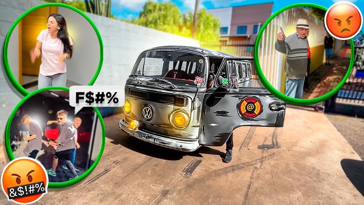ASSUSTEI TODOS MEUS AMIGOS COM A BUZINA DE TREM NA KOMBI😂😂 ‹ Danilo Crespo ›