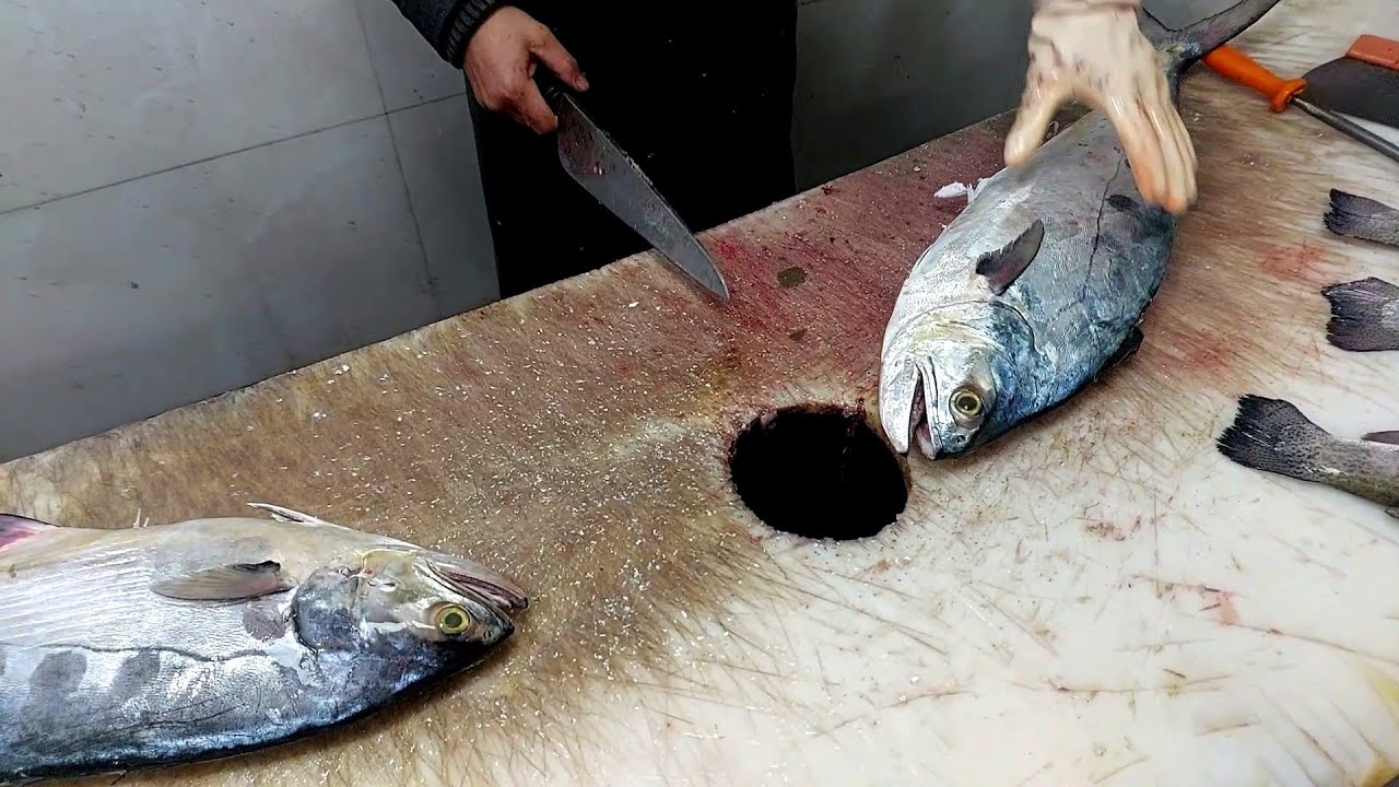 How To FILET a WHOLE Talang Queenfish - - Easy to do! | Amazing Best skill