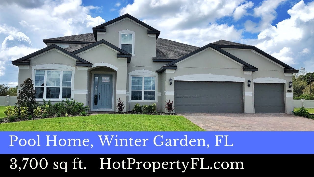 New Pool Home Tour | Winter Garde, FL | $550,000 | 3,700 sq ft | 5 BR, 4 Bath, 3 Car,  Bonus Room
