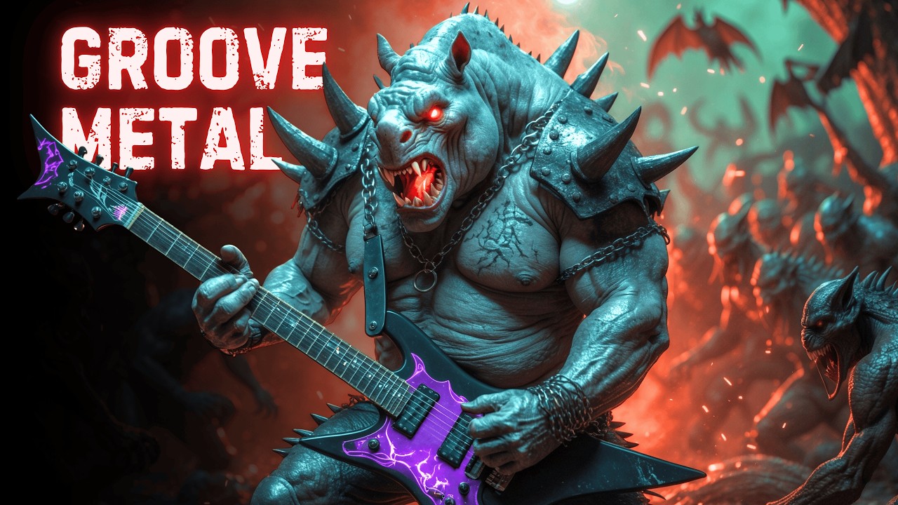 HEAVY GROOVE METAL MIX 2026 🦏 Crushing Riffs for Gym & Gaming (Instrumental)
