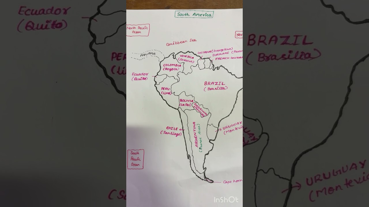 South America:Countries and capitals