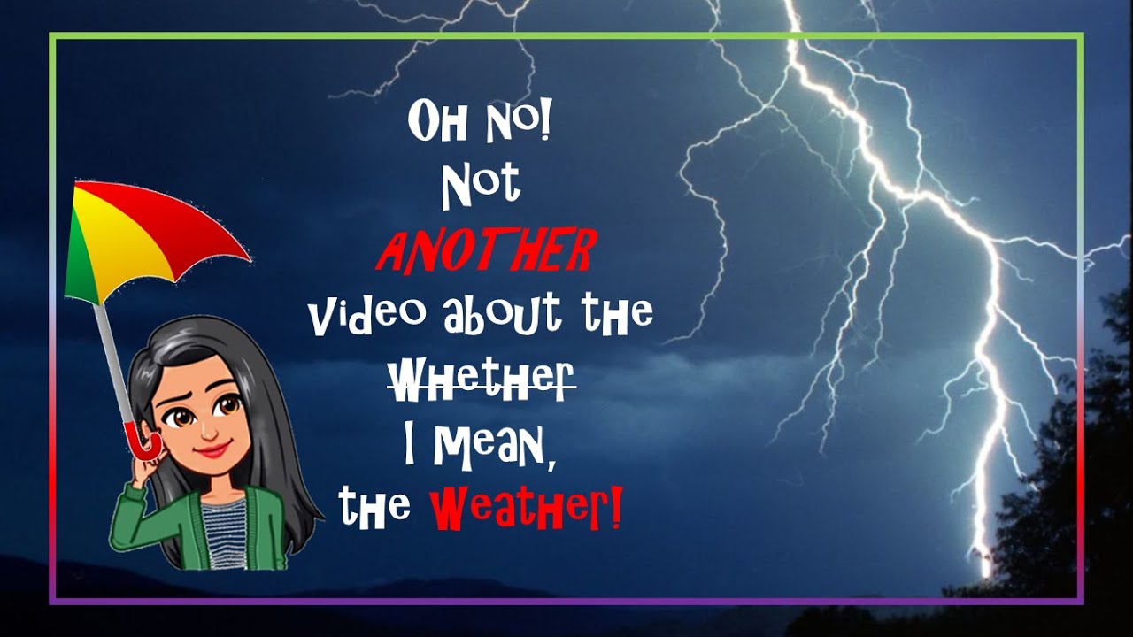LEARN WEATHER DESCRIPTIONS &brvbar; VISUAL LANGUAGE LEARNING