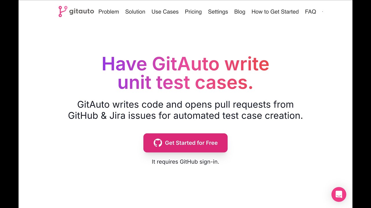 GitAuto 3 min Demo &ndash; How GitAuto can generate a test case