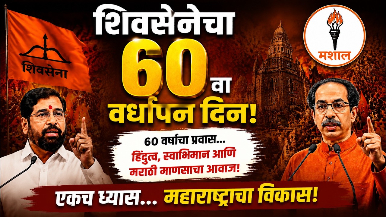 Shivsena Vardhapan Din Melava LIVE | शिवसेनेचा 60 वा वर्धापन दिन, ठाकरे सेना- शिंदे सेनेचा मेळावा