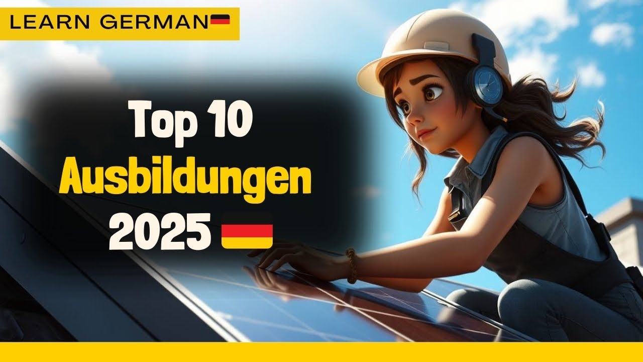 Top 10 Ausbildungen 2025 in Deutschland &ndash; Welche passt zu dir? 🇩🇪 | Learn German