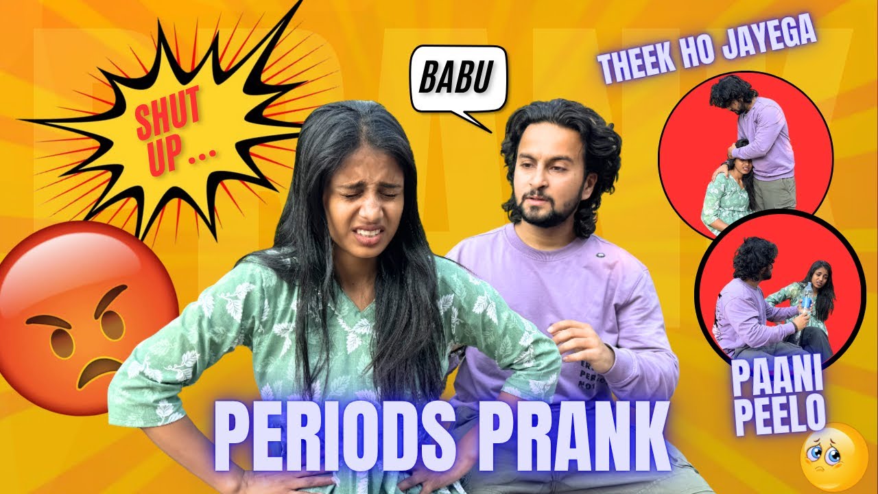 Period cramp prank on my bf 🥹||* he panicked and sad *🥹😍||@ZiddiAadi027 @chandnichoudhary446 #vlog 