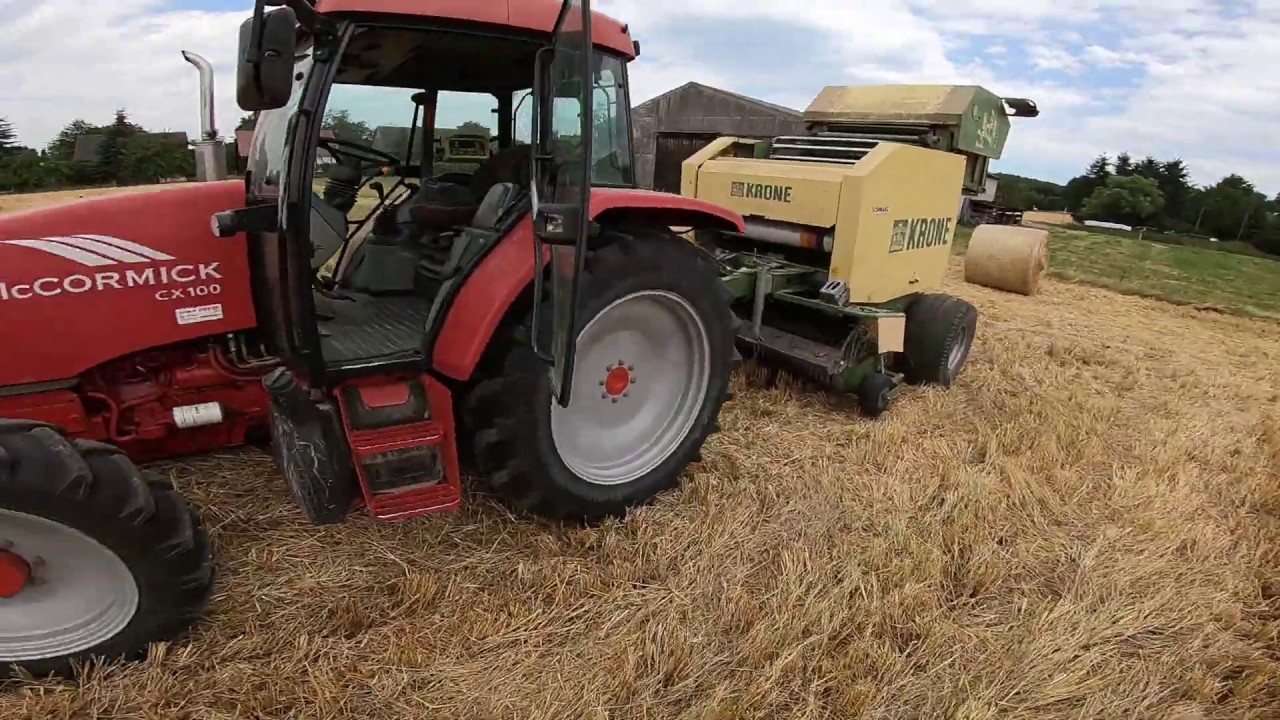 Rundballen pressen mit Mc Cormick Cx100, Krone Vario Pack 1500 !  (Ernte 2019/Cabview/Uncut/Sound)