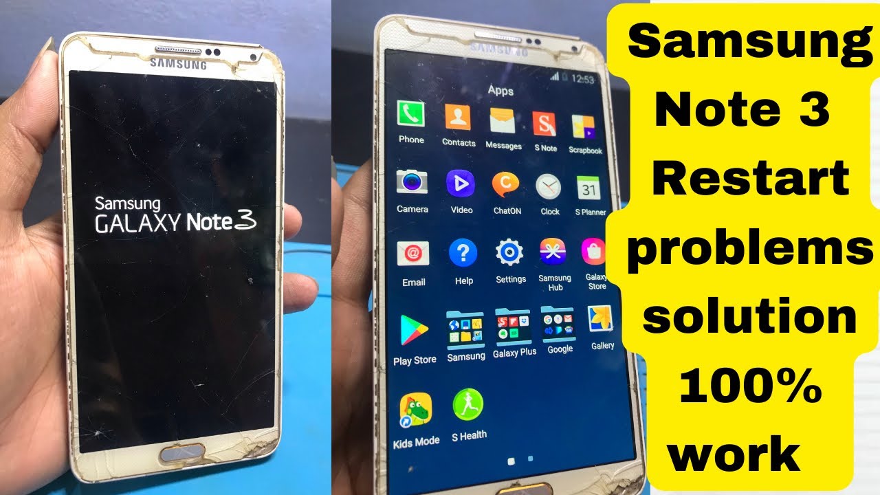 Samsung note 3 Logo restart problem solution 100% work