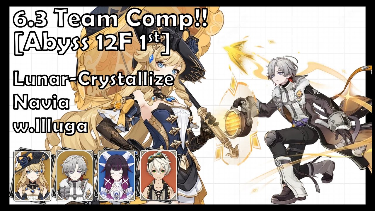 Lunar-Crystallize Navia w.Illuga/Columbia | 6.3 Team comp - Abyss 12F First Half [Genshin impact]