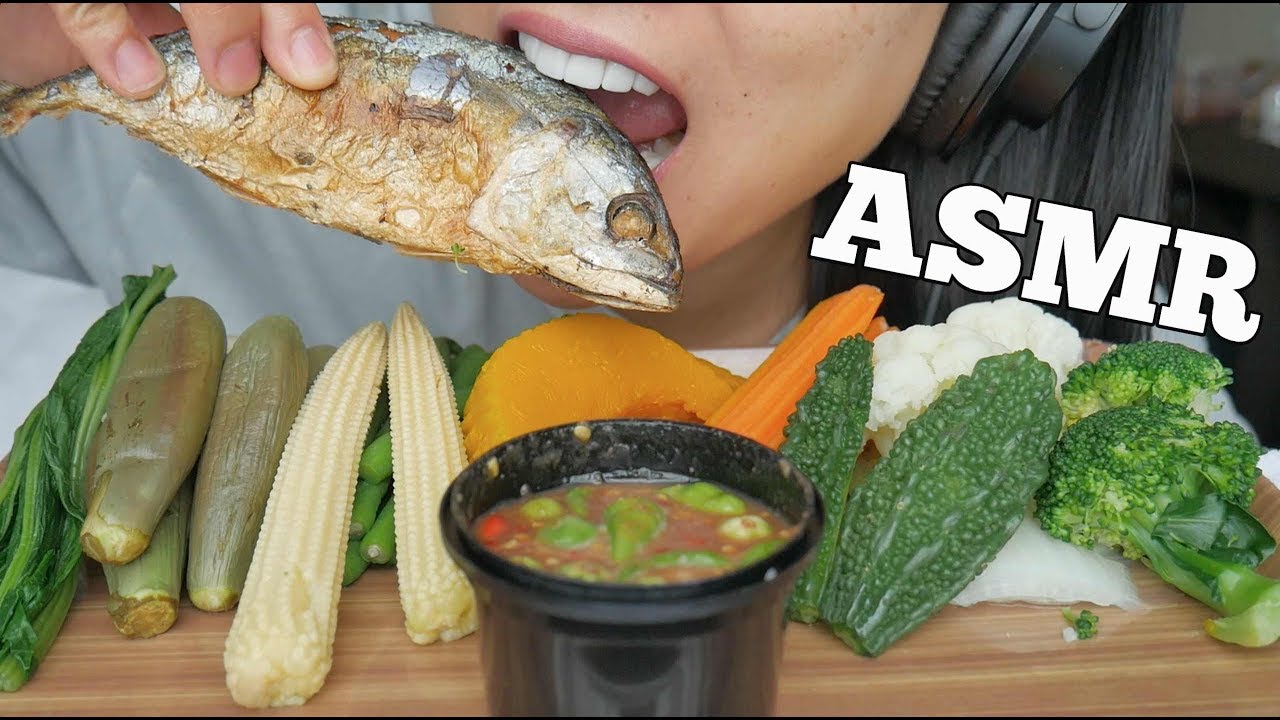 ASMR Veggies + SPICY Shrimp Paste Chilli Dip (EATING SOUNDS) NO TALKING | SAS-ASMR