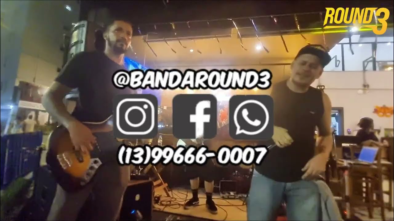 Banda Round3 - A Sua maneira - AO VIVO NA CHOPERIA CAIÇARA