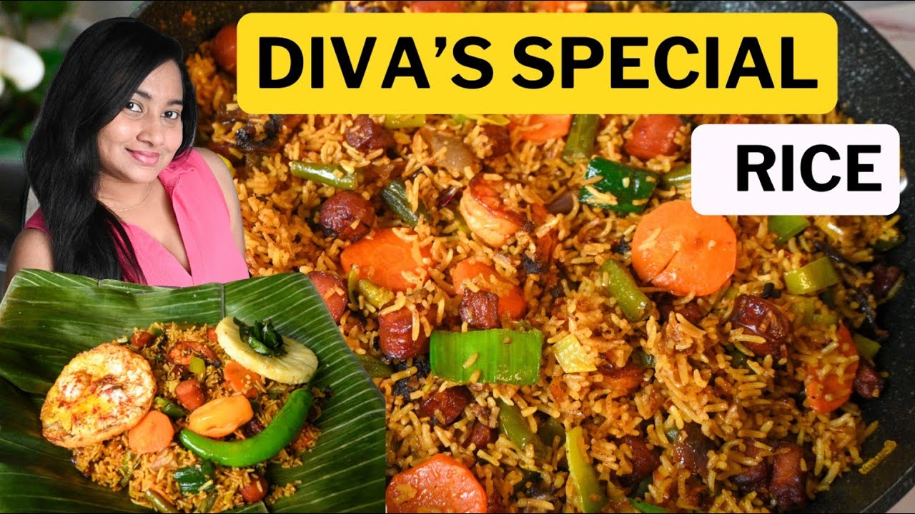 මේක නම් හදන්නම ඕනේ බත් එකක්🤤🍲| How to make Diva's Special Fried Rice🫛🥕