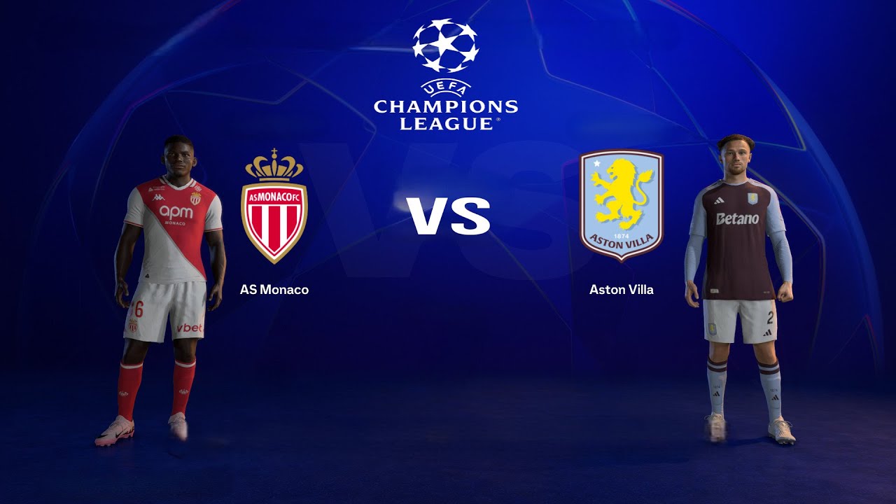 FC 25 - Monaco vs Aston Villa | UEFA Champions League 24/25 | Full Match