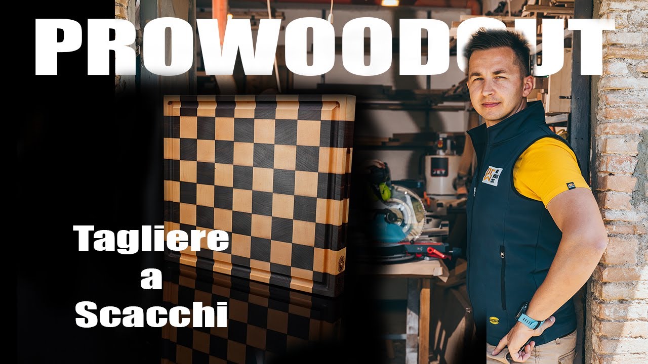 Tagliere a Scacchi - com'è fatto e con quali legni - tutto il processo ProWoodCut