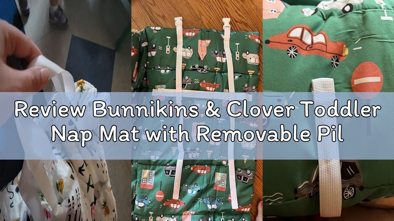 Review Bunnikins & Clover Toddler Nap Mat with Removable Pillow, Nap Mats for Preschool, Easy Clean
