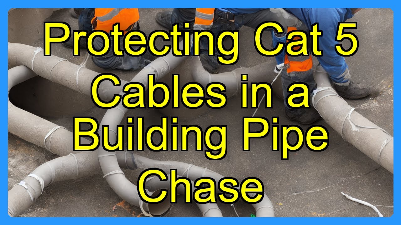 Protecting Cat 5 Cables in a Building Pipe Chase