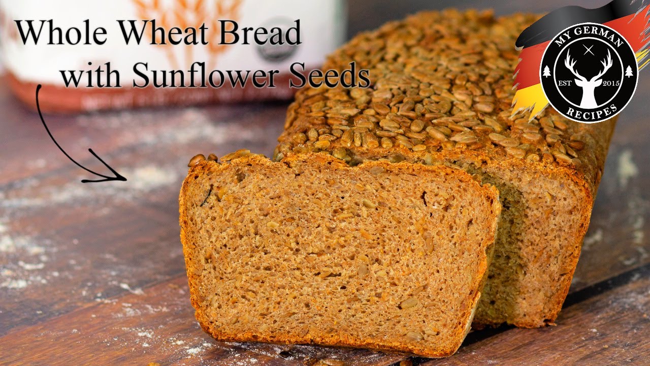 How to bake German Whole Wheat Bread with Sunflower Seeds ✪ MyGerman.Recipes