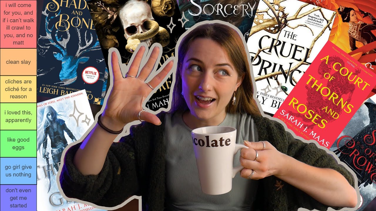 ranking 50+ popular YA fantasy books i've read in my life ✨