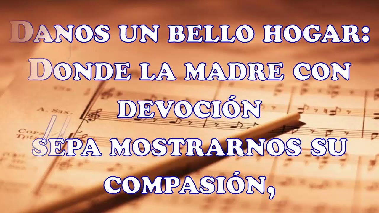CG-599. Danos un bello hogar (Pista+Letras=Karaoke)