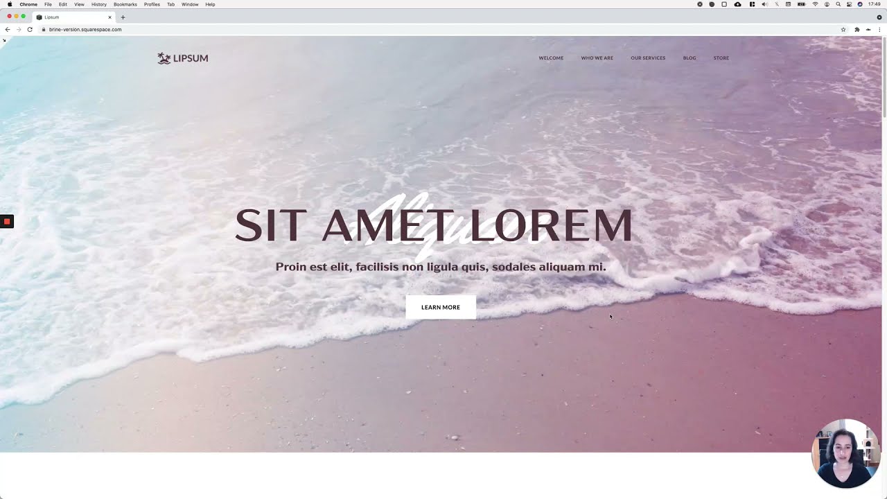 2 simple ways to create a sticky content navigation in Squarespace (7.0 & 7.1)