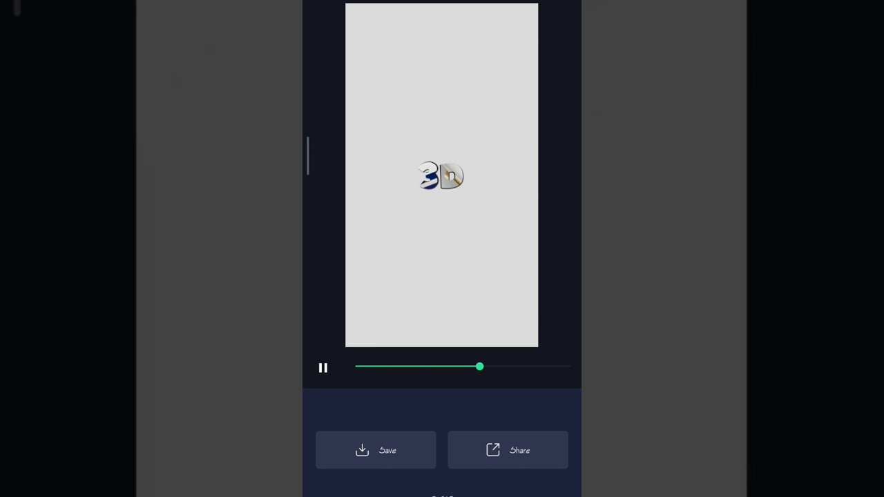 3D Text animation  | #alightmotion