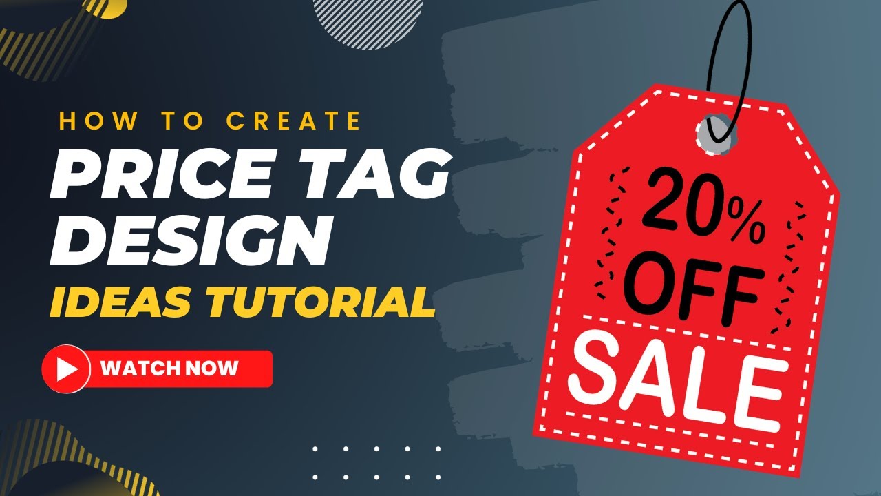 How to Create Price Tag Design in Adobe illustrator | Sale Tag Design Tutorial | Clothing Label Tag