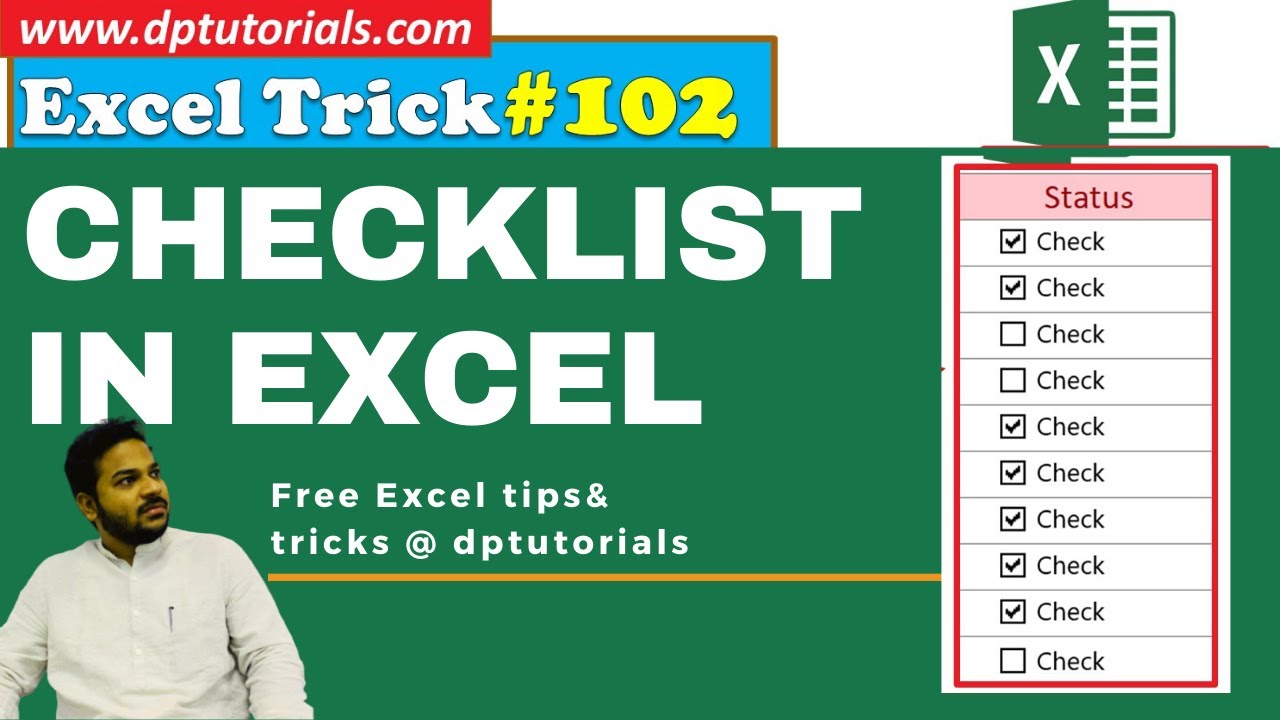 How To Create Checklist in Excel || Create an Interactive Checklist in Excel || Excel Tricks