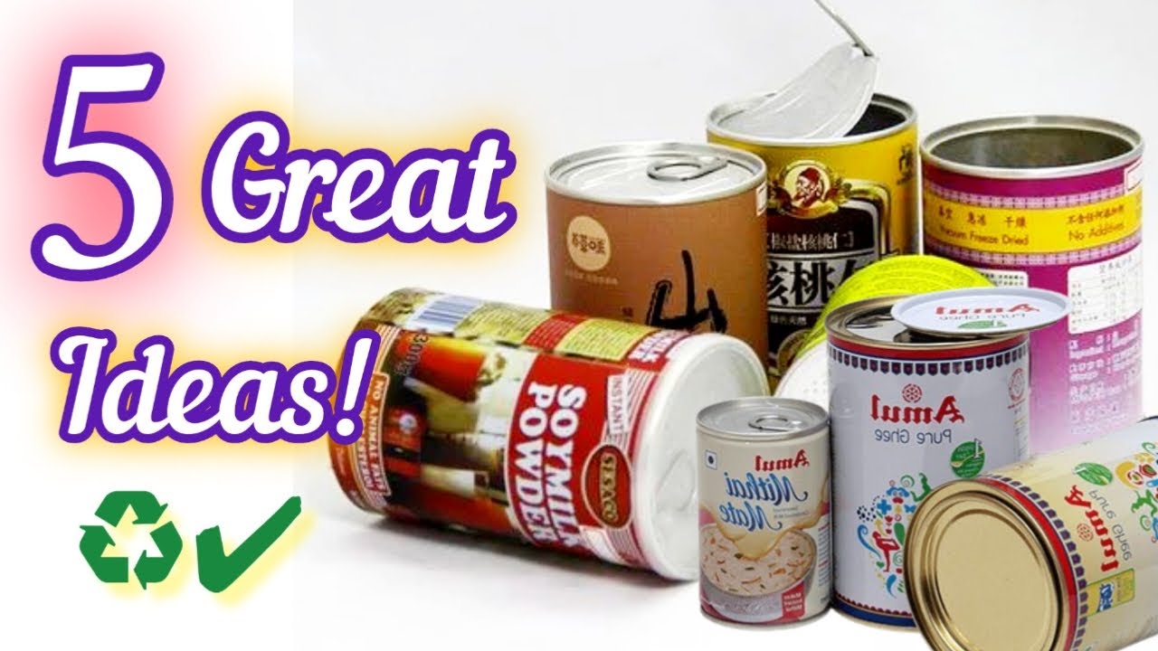 5 Best Recycle Ideas From TIN Cans! Stop Throwing away empty Cans! DIY Recycle