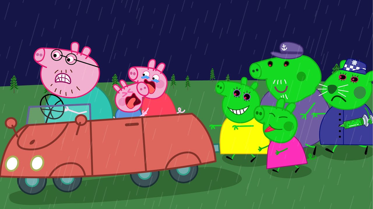 Peppa Pig vs Zombies at the City! Run Now...Daddy !!! 🧟‍♀️| Peppa Pig Funny Animation
