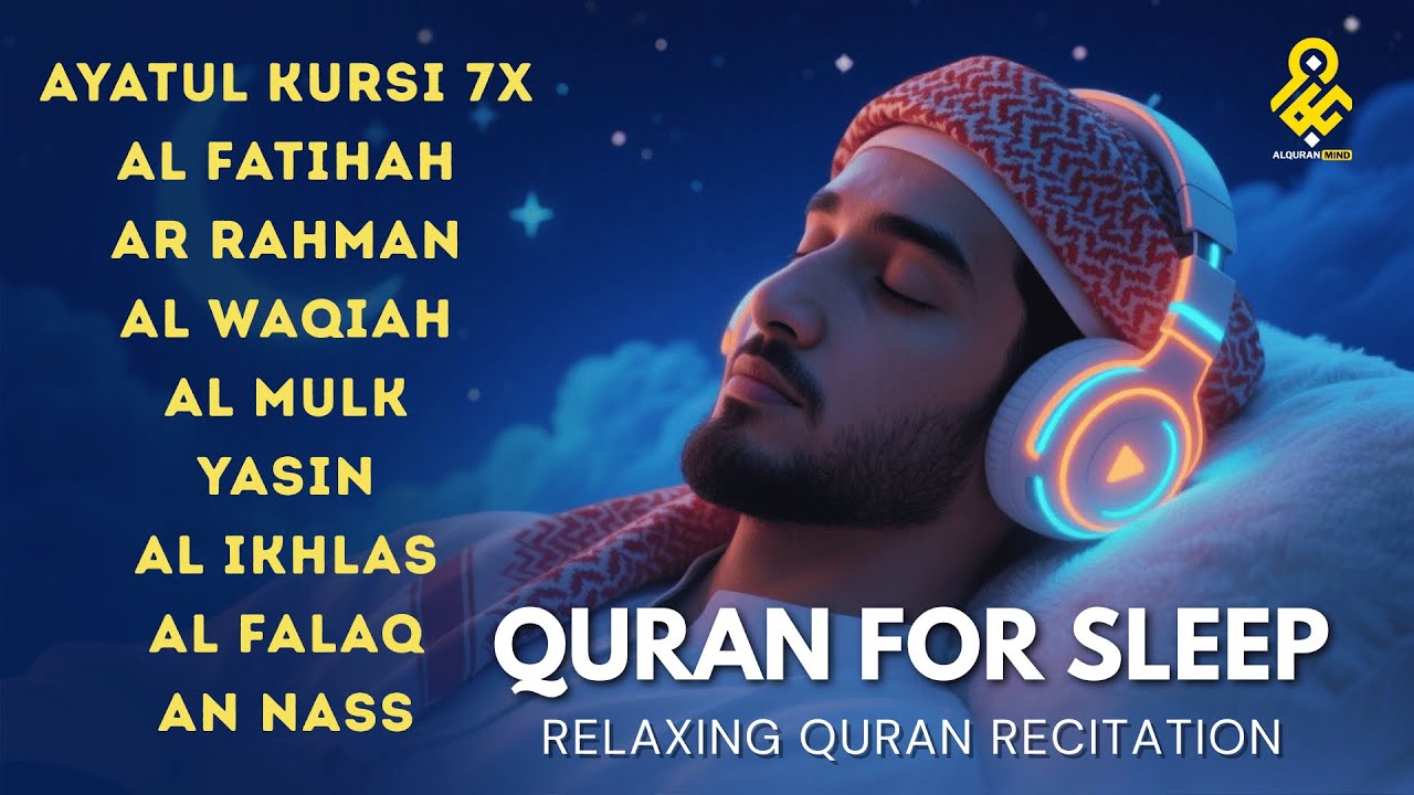 Heart Touching Quran Tilawat for Deep Sleep ✦ Ayatul Kursi, Yasin, Ar Rahman, Al Waqiah