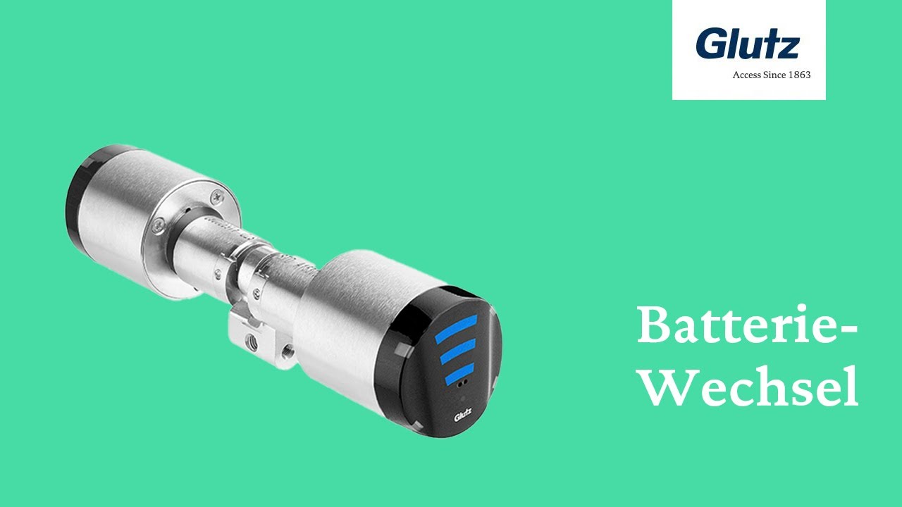 Batteriewechsel Glutz E-Zylinder