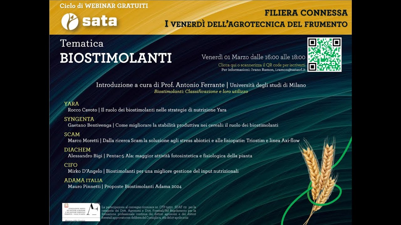 I venerdì dell'agrotecnica del frumento 2024 BIOSTIMOLANTI