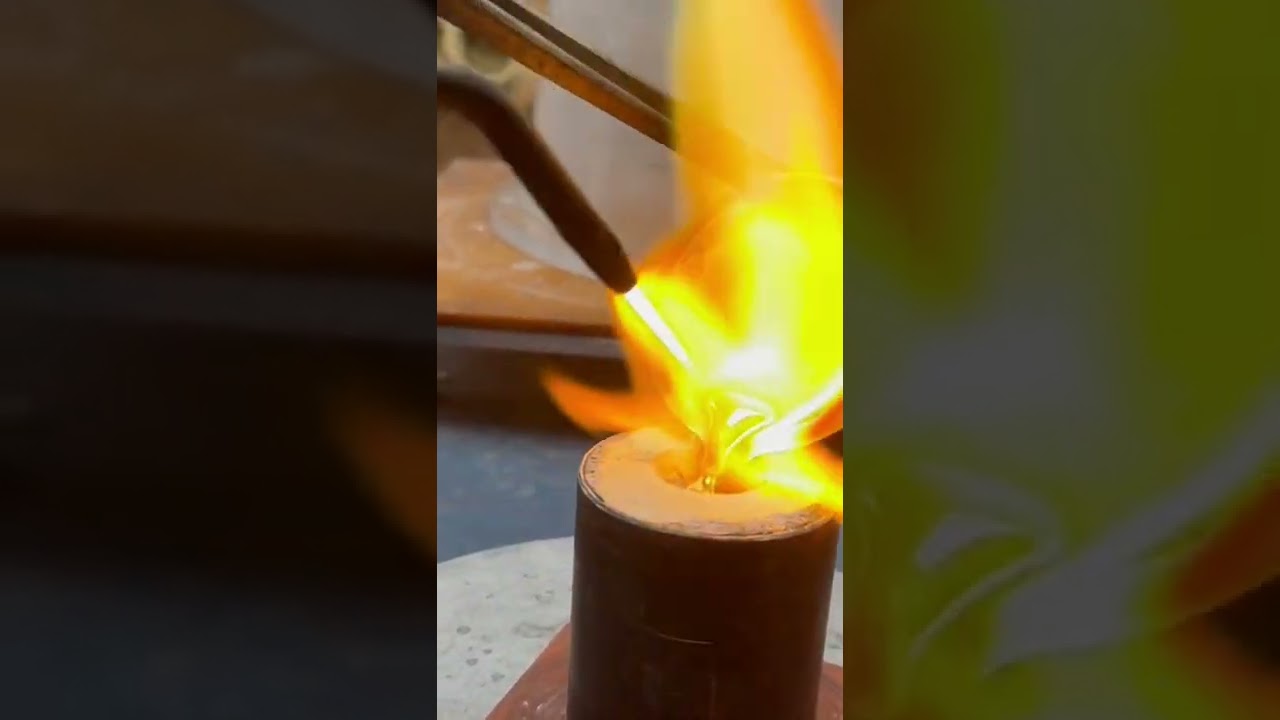 Melting gold  #shorts #gold #melting